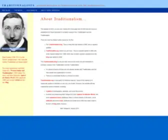 Traditionalists.org(Traditionalism) Screenshot