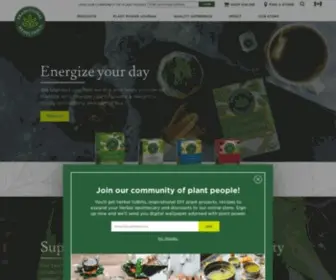 Traditionalmedicinals.com(All-Natural Organic Herbal and Medicinal Teas) Screenshot