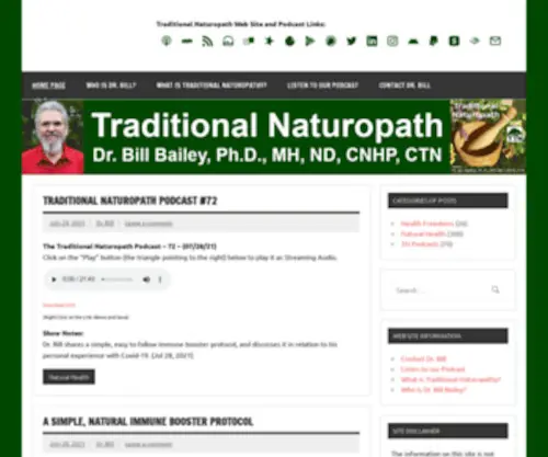 Traditionalnaturopath.com(Traditional Naturopath) Screenshot