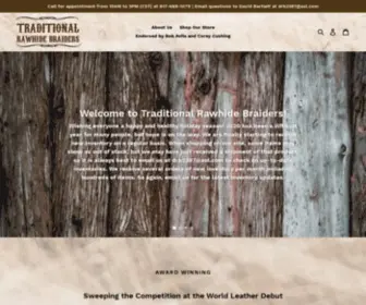 Traditionalrawhidebraiders.com(Traditional Rawhide Braiders) Screenshot