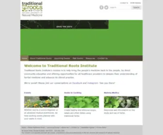 Traditionalroots.org(Traditional roots institute’s mission) Screenshot