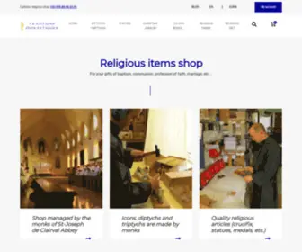 Traditions-Monastiques.com(Articles et objets religieux pour chrétiens) Screenshot