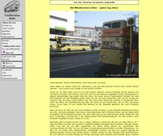 Traditionsbus.de(Traditionsbus Berlin) Screenshot