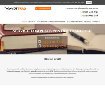 Traduceredocumente.ro(VAVVOR TRAD ofera servicii complete pentru traduceri) Screenshot
