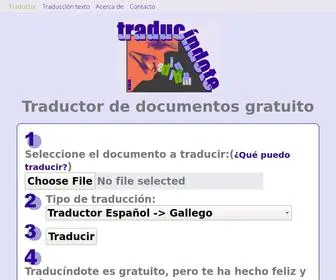 Traducindote.com(El mejor traductor de documentos gratuito) Screenshot