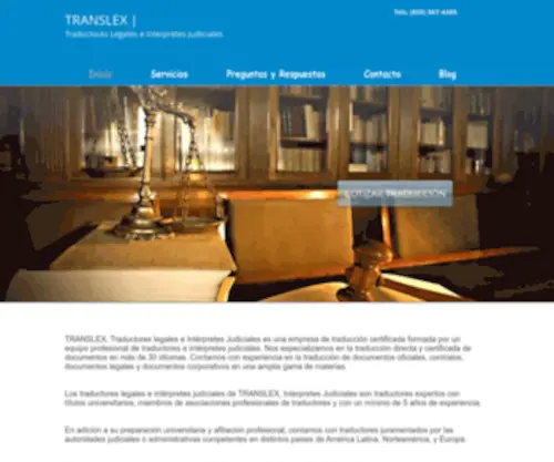 Traductores-Legales.com(Arciniegas & Asociados Traductores Legales e Interpretes JudicialesEnglish) Screenshot
