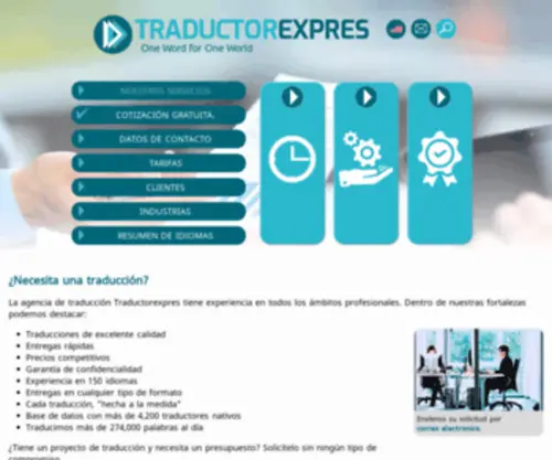 Traductorexpres.com(Agencia de traducción Traductorexpres) Screenshot
