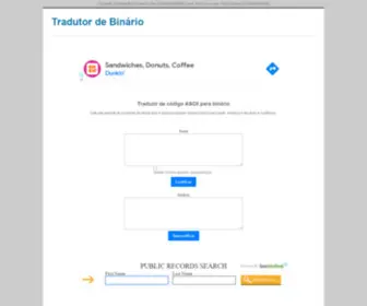 Tradutordebinario.com(Tradutor de Binario) Screenshot