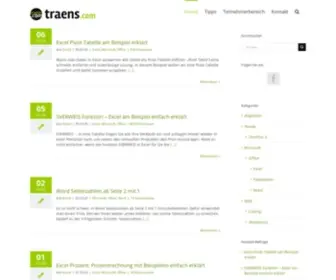 Traens.com(Engineering, Consulting & Training) Screenshot