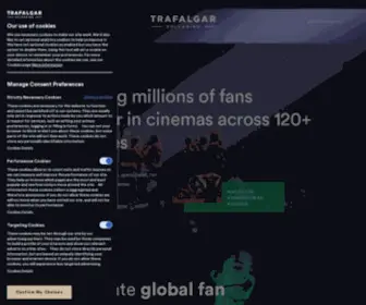 Trafalgar-Releasing.com(Bringing fans together in cinemas Trafalgar Releasing) Screenshot