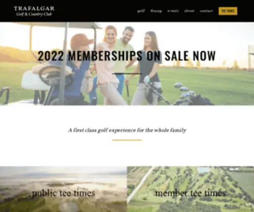 Trafalgargolf.ca(Trafalgar Golf & Country Club) Screenshot