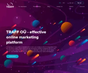 Traff.co(Traff is an effective online marketing platform) Screenshot