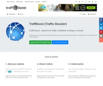 Traffboost.net(Traffic Boost or Traffic Booster) Screenshot