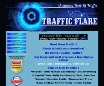 Traffic-Flare.com(Manual Traffic Exchange) Screenshot