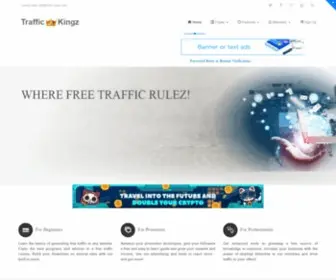 Traffic-Kingz.com(Traffic-Kingz - Welcome) Screenshot