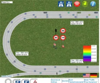 Traffic-Simulation.de(Microsimulation of Traffic Flow) Screenshot
