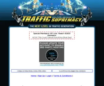 Traffic-Supremacy.com(Traffic Supremacy) Screenshot