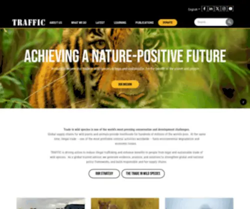 Traffic.org(Trade in Wild Species) Screenshot