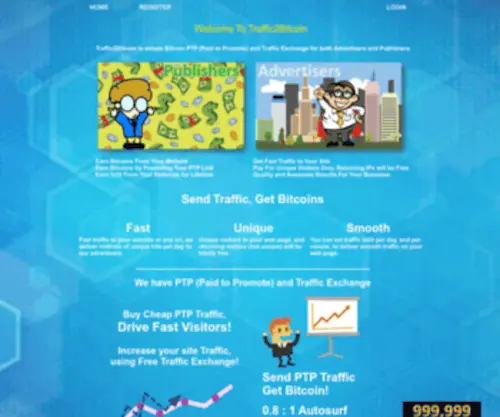 Traffic2Bitcoin.com(PTP) Screenshot