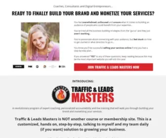 Trafficandleadsmembership.com(Entrepreneurship) Screenshot