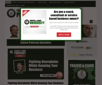 Trafficandleadspodcast.com(Traffic and Leads Podcast) Screenshot