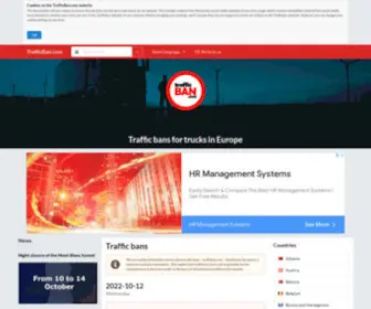 Trafficban.com(Traffic bans) Screenshot