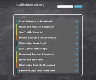 Trafficbooster.org(Traffic Booster) Screenshot