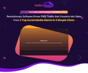 Trafficcloud.co(Sales Page) Screenshot