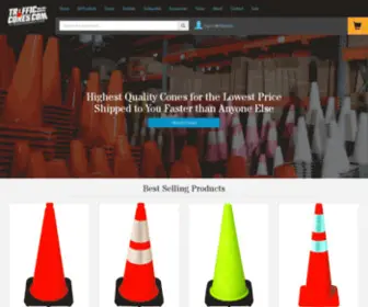 Trafficcones.com(Traffic Cone Experts) Screenshot