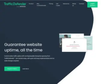 TraffiCDefender.com(Fair & Unskippable Virtual Waiting Room) Screenshot