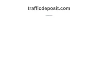 TraffiCDeposit.com(This is a default index page for a new domain) Screenshot