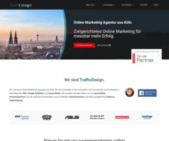 TraffiCDesign.de(Ihr Partner für Online Marketing ✓ Persönlich ✓ Transparent ✓ Kompetent ✓ Zuverlässig) Screenshot