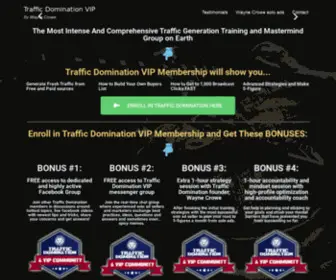TraffiCDomination.net(Classified Ad Submission Services) Screenshot