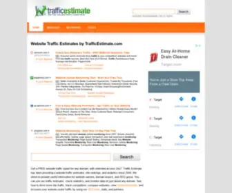 Trafficestimate.com(Website Traffic Estimates by) Screenshot
