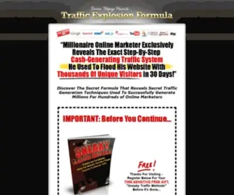 Trafficexplosionformula.com(Traffic Explosion Formula) Screenshot