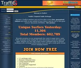 Trafficg.net(Top Traffic Exchange) Screenshot