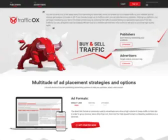 Trafficox.com(TrafficOX Ad Network) Screenshot