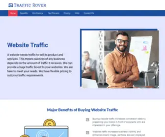Trafficrover.com(Your one stop shop for your web traffic needs) Screenshot