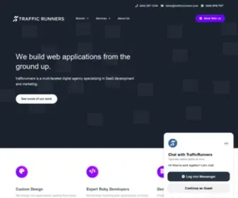 Trafficrunners.com(SaaS Development & Marketing Specialists) Screenshot
