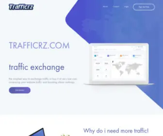 Trafficrz.com(Traffic Exchange Service) Screenshot