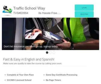 Trafficschoolway.com(Traffic School Way) Screenshot