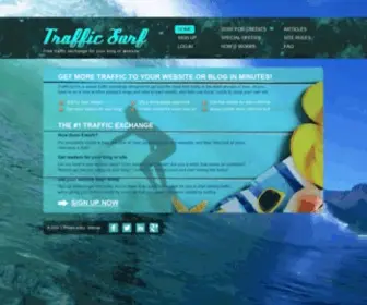Trafficsurf.com(Free traffic exchange) Screenshot