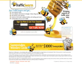 Trafficswarm.com(The #1 traffic exchange network) Screenshot