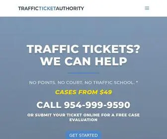 Trafficticketauthority.com(Traffic Ticket Authority) Screenshot