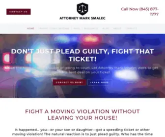 Trafficticketdefenseny.com(Traffic Ticket and Moving Violation Defense in the Hudson Valley) Screenshot