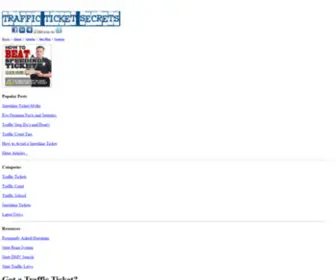 Trafficticketsecrets.com(How to Beat a Traffic Ticket in Court) Screenshot