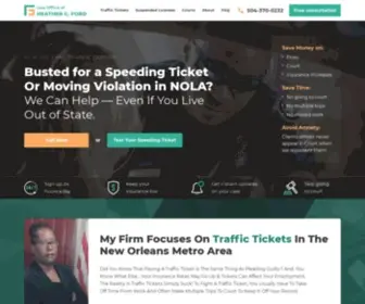 Trafficticketsnola.com(Top-Rated New Orleans Traffic Lawyer) Screenshot