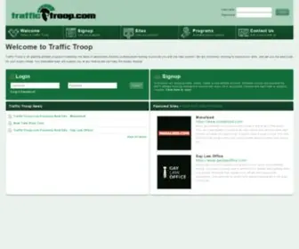 Traffictroop.com(Traffic Troop) Screenshot
