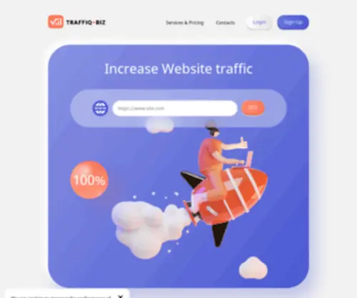 Traffiq.biz(Cheap Traffic For Targeted Website Engagement) Screenshot