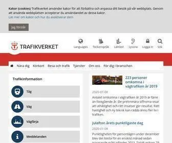 Trafikverket.se(Startsida) Screenshot